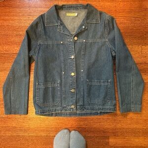 Denim Jacket with Button Details
